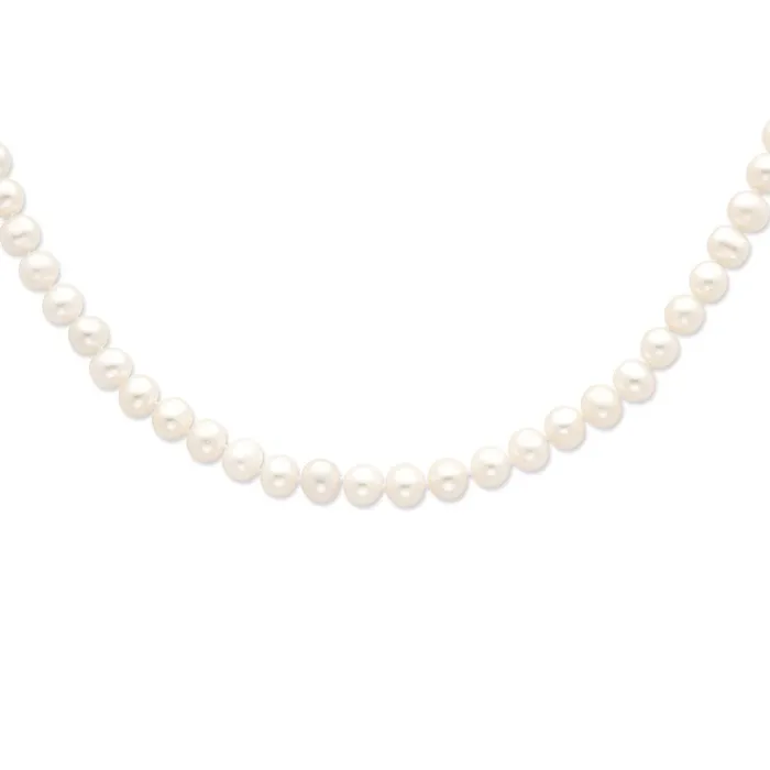 WB Choice Jewelry Necklaces Sterling Silver Rhodium 910mm White FW Cultured Pearl NecklaceWBCQH472920 WB Choice Jewelry Necklaces Sterling Silver Rhodium 910mm White FW Cultured Pearl NecklaceWBCQH472920