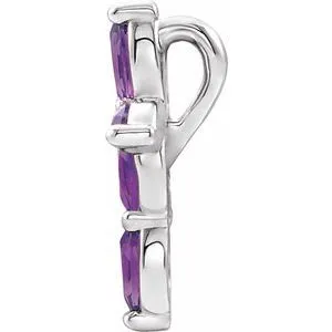 WB Choice Jewelry Platinum Amethyst Cross PendantR423776049PSTWBC Necklaces WB Choice Jewelry Platinum Amethyst Cross PendantR423776049PSTWBC Necklaces