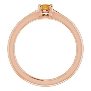 WB Choice Jewelry Rings 14K Rose Citrine Youth Solitaire Ring71984637PSTWBC WB Choice Jewelry Rings 14K Rose Citrine Youth Solitaire Ring71984637PSTWBC