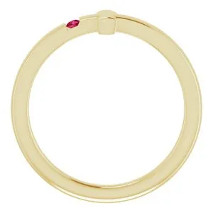 WB Choice Jewelry Rings 14K Yellow 15 mm Round Genuine Ruby Youth Cross RingR4306660021PSTWBC WB Choice Jewelry Rings 14K Yellow 15 mm Round Genuine Ruby Youth Cross RingR4306660021PSTWBC