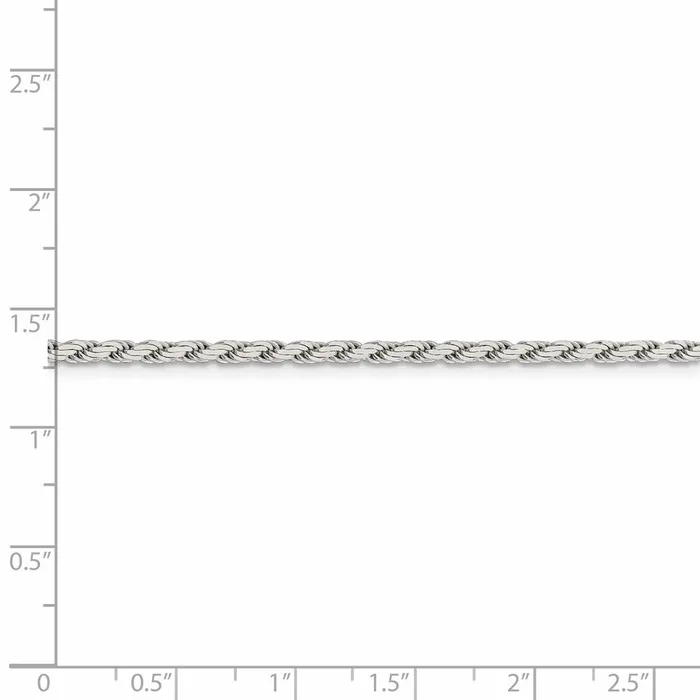 WB Choice Jewelry Rings Sterling Silver 25mm Flat Rope ChainWBCQFC20326 WB Choice Jewelry Rings Sterling Silver 25mm Flat Rope ChainWBCQFC20326