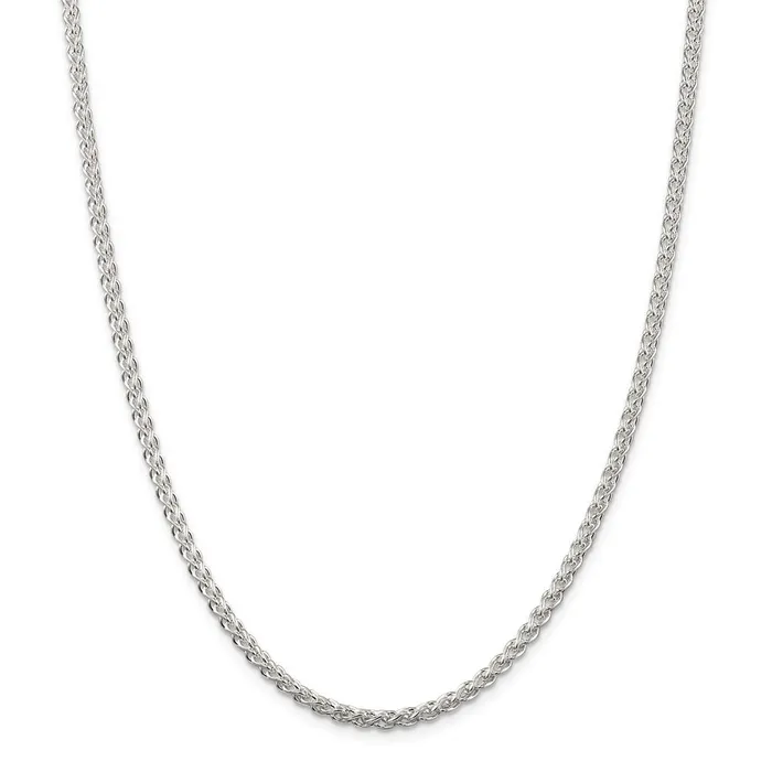 WB Choice Jewelry Rings Sterling Silver 3mm Round Spiga ChainWBCQSP08018