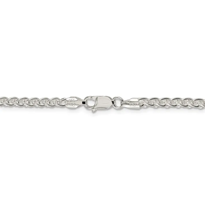 WB Choice Jewelry Rings Sterling Silver 3mm Round Spiga ChainWBCQSP08018 WB Choice Jewelry Rings Sterling Silver 3mm Round Spiga ChainWBCQSP08018