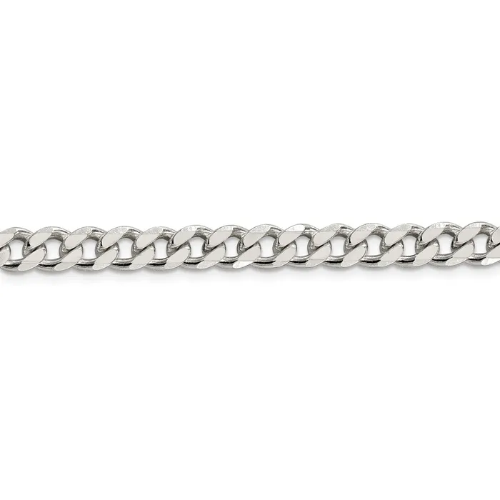 WB Choice Jewelry Rings Sterling Silver 7mm Curb ChainWBCQCB1809 WB Choice Jewelry Rings Sterling Silver 7mm Curb ChainWBCQCB1809