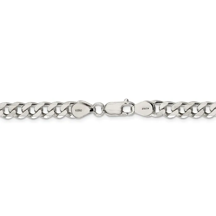 WB Choice Jewelry Rings Sterling Silver 7mm Curb ChainWBCQCB1809 WB Choice Jewelry Rings Sterling Silver 7mm Curb ChainWBCQCB1809
