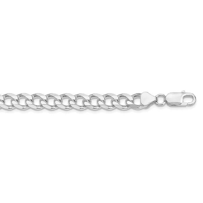 WB Choice Jewelry Rings Sterling Silver Rhodiumplated 8mm Curb ChainWBCQCB220R26 WB Choice Jewelry Rings Sterling Silver Rhodiumplated 8mm Curb ChainWBCQCB220R26