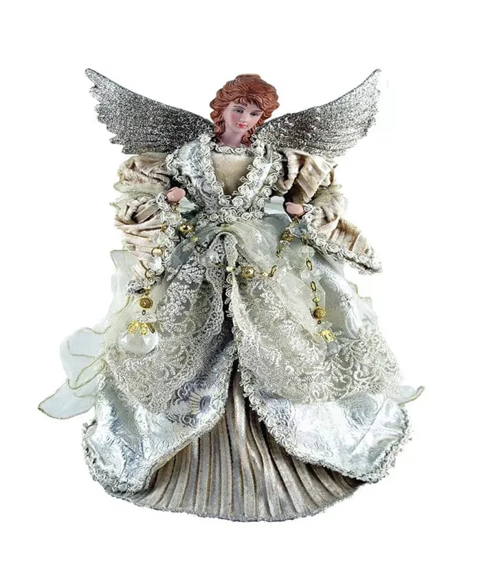 16 Gilded Angel Tree Topper Hand painted Hand crafted SANTAS WORKSHOP INC Necklaces 16 Gilded Angel Tree Topper Hand painted Hand crafted SANTAS WORKSHOP INC Necklaces