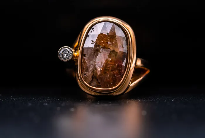 Art FX fine jewelry Rings 14k Rose Gold Raw Diamond Ring