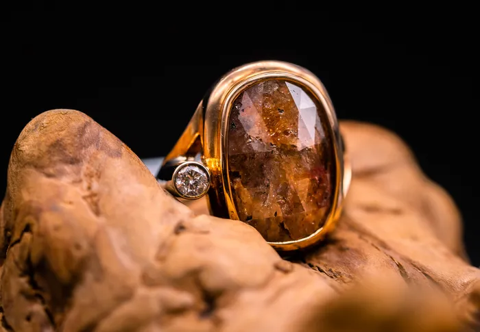 Art FX fine jewelry Rings 14k Rose Gold Raw Diamond Ring
