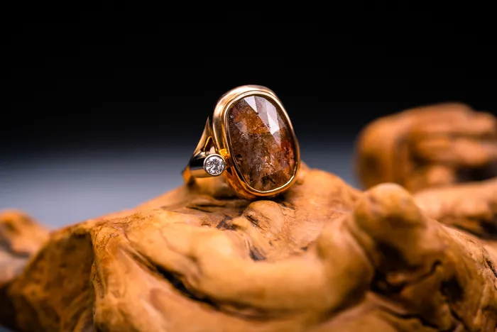 Art FX fine jewelry Rings 14k Rose Gold Raw Diamond Ring