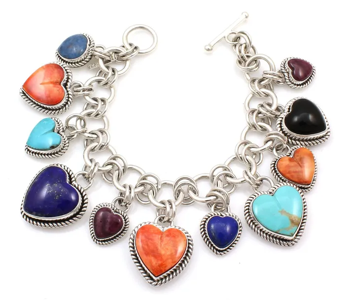 Artie Yellowhorse Heart Link Bracelet Bracelets