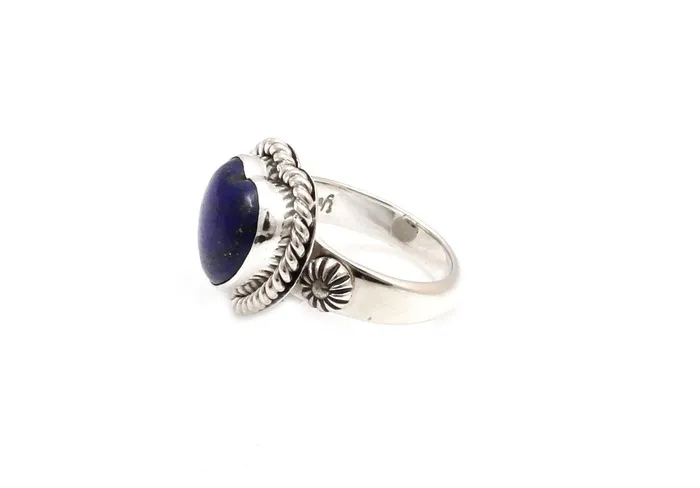Artie Yellowhorse Rings Lapis Heart Ring Artie Yellowhorse Rings Lapis Heart Ring