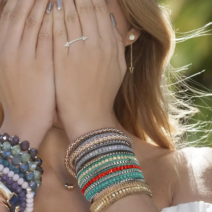 Bracelets ClaudiaG Looped BraceletTangerine