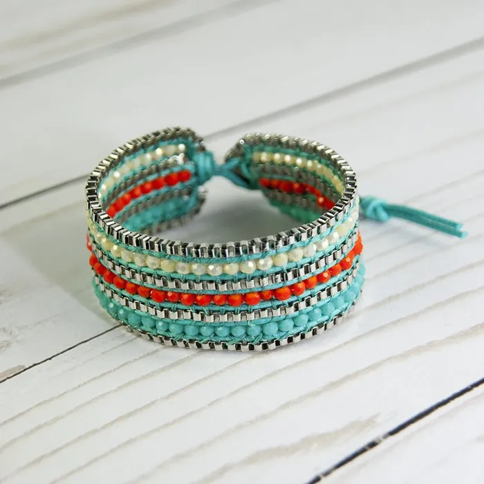 Bracelets ClaudiaG Looped BraceletTangerine