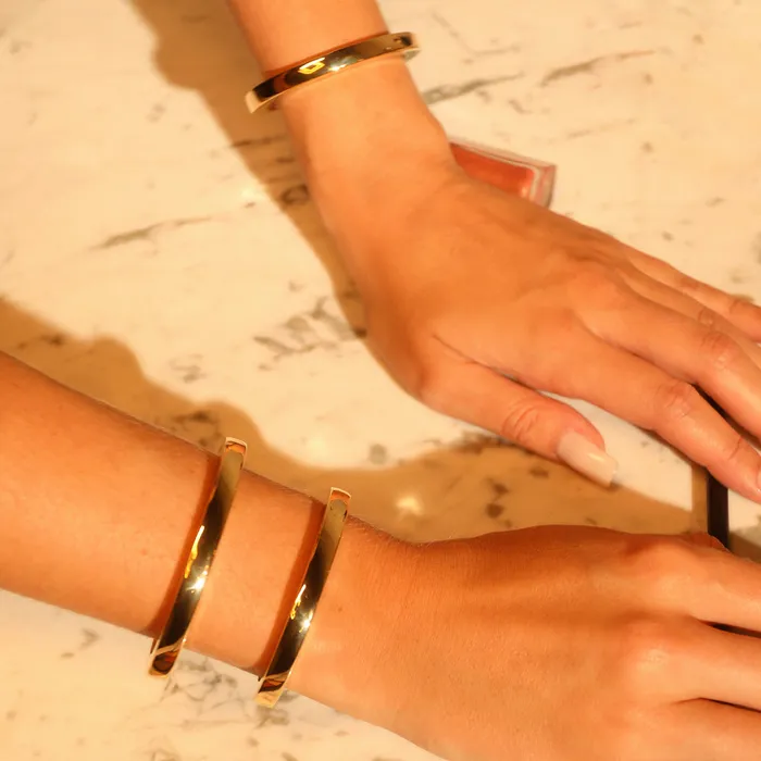 Bracelets Jack Vartanian ROCK BRACELET IN 18K YELLOW GOLD PLATED SILVER