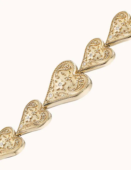 Bracelets Marlo Laz Mixed Southwestern Heart Bracelet