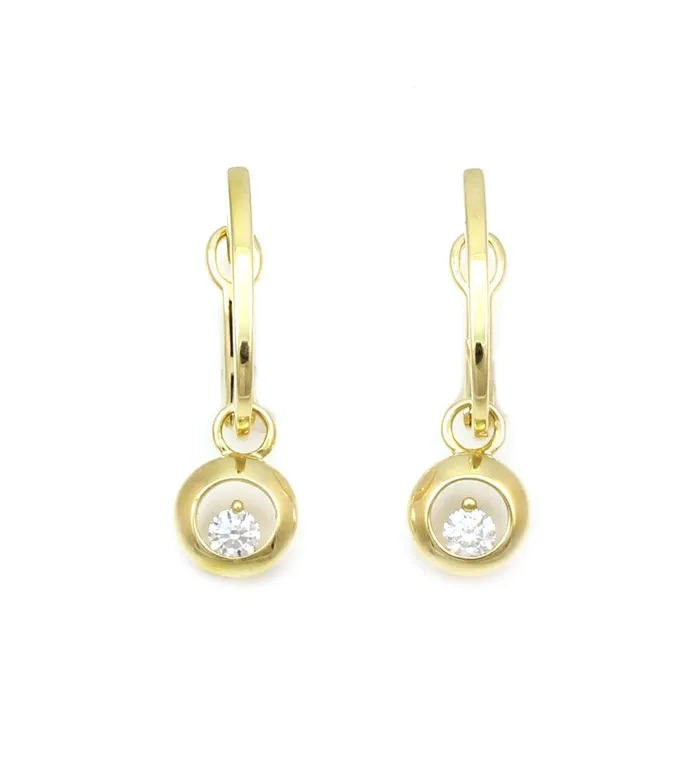 Cherie Dori Earrings Solitaire Drop Earrings