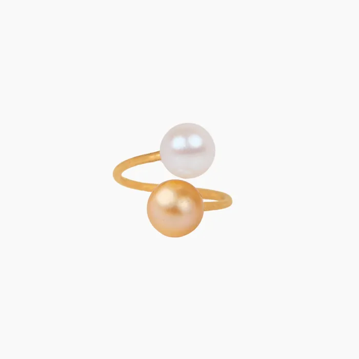 Cypress Golden South Sea Pearl Ring misha hawaii Rings
