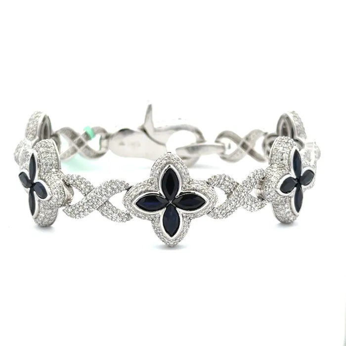 Diamond Flower Bracelet imakegrillzcom Bracelets