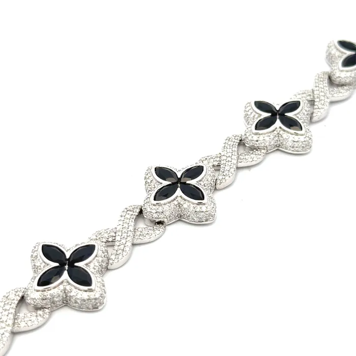 Diamond Flower Bracelet imakegrillzcom Bracelets