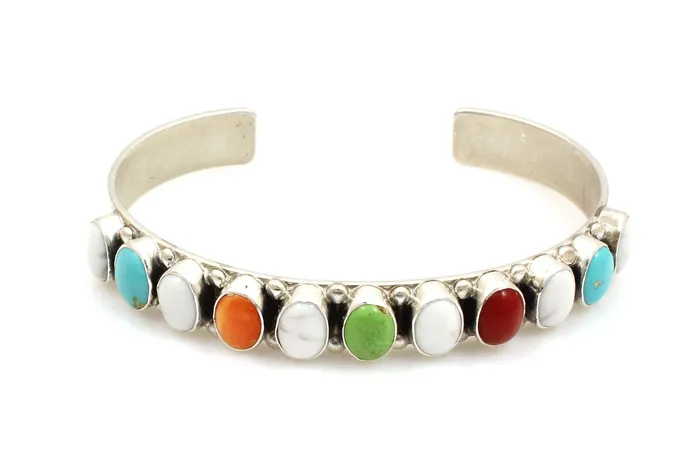 Don Lucas Multistone Row Cuff Bracelet Bracelets