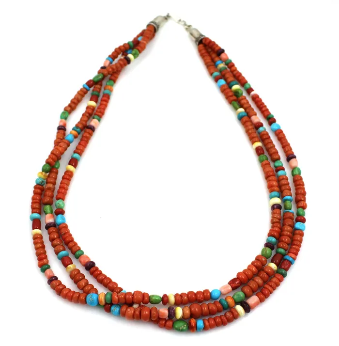 Don Lucas Necklaces 3 Strand Multi Stone Necklace