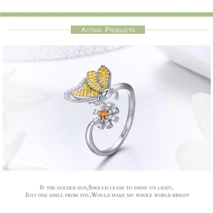 Earrings AliExpress Butterfly Jewelry in Platinum Plated Sterling Silver Yellow