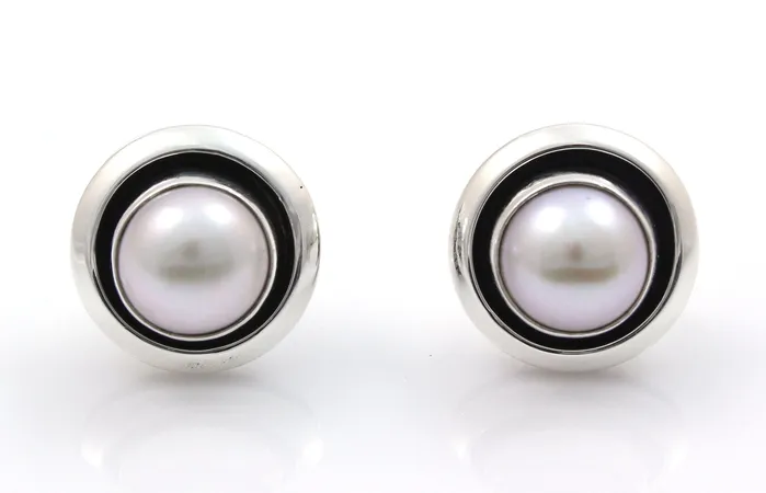 Earrings Pearl Shadowbox Post Earrings Artie Yellowhorse