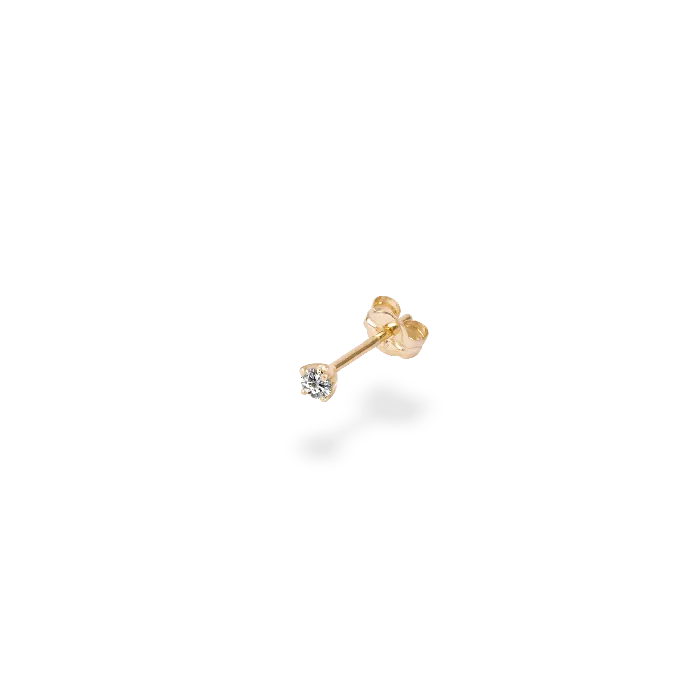 Earrings PRMAL 005ct Solitaire Diamond Stud