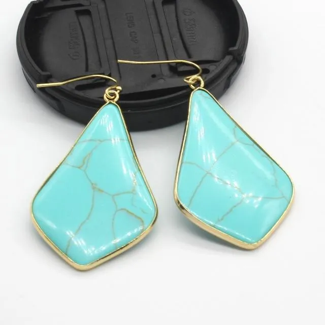 Earrings Rhombus Crystal Earrings Tree of Color