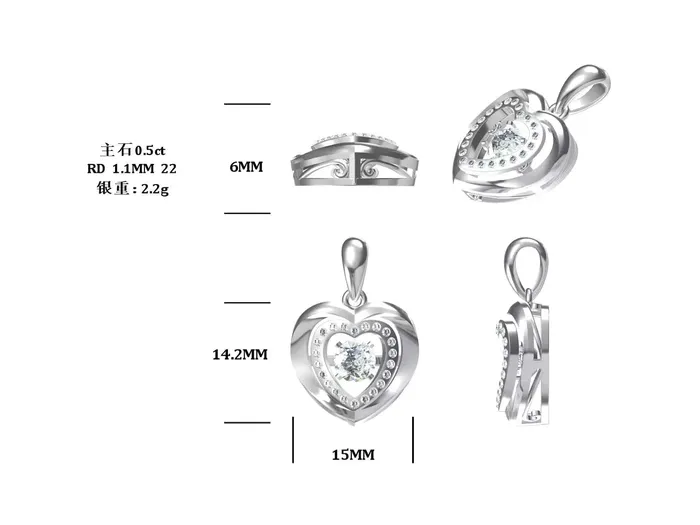 Heart or Star Twinkle Setting Moissanite Luxury Necklaces 925 Sterling Silver The Pink Pigs Animal Lovers Boutique Rings