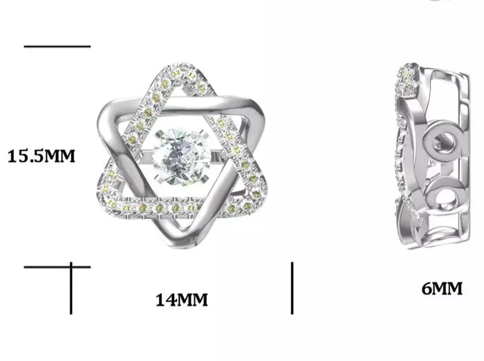 Heart or Star Twinkle Setting Moissanite Luxury Necklaces 925 Sterling Silver The Pink Pigs Animal Lovers Boutique Rings