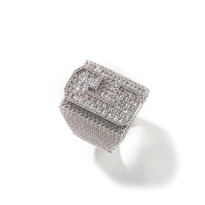 icezeusshop Rings Custom Baguette Number or Letter Champion Ring