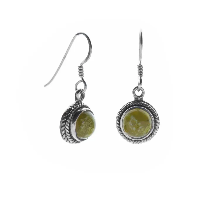 Killarney celtic jewelry Earrings Connemara Silver Round Earrings