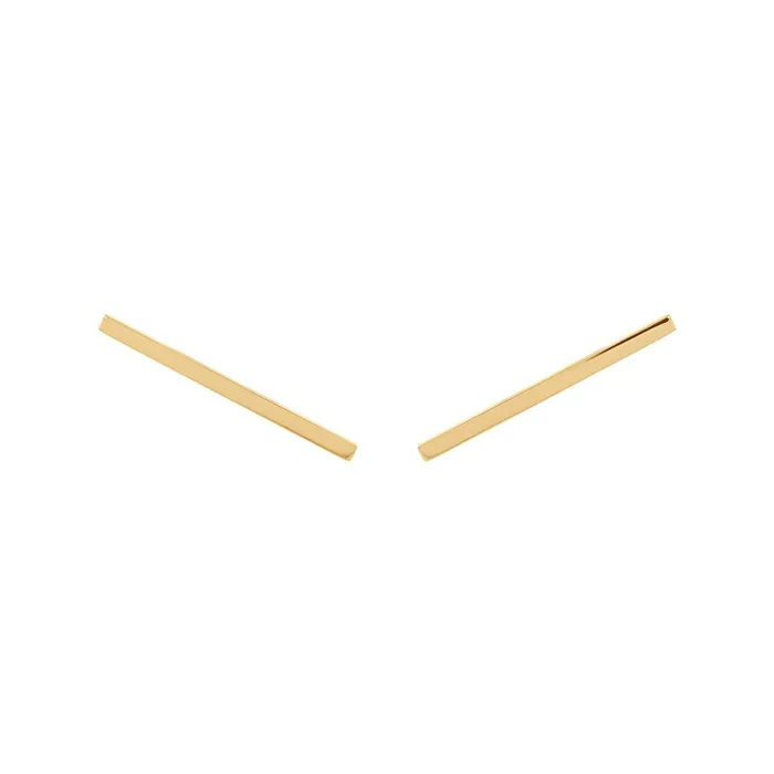 LINE EARRING IN 18K YELLOW GOLD Jack Vartanian Earrings