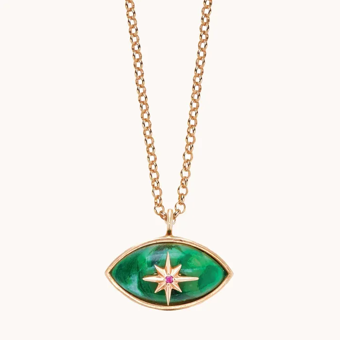 Marlo Laz Necklaces Micro Eyecon Necklace