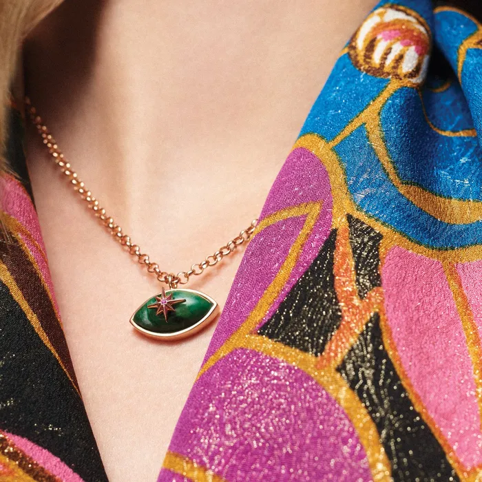 Marlo Laz Necklaces Micro Eyecon Necklace