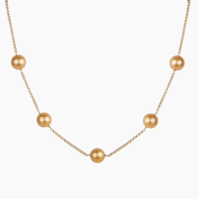misha hawaii Carmen Golden Pearl Necklace Necklaces