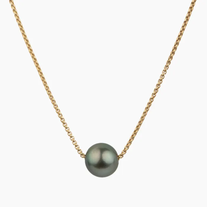 misha hawaii Necklaces Allison Tahitian Pearl Floating Necklace