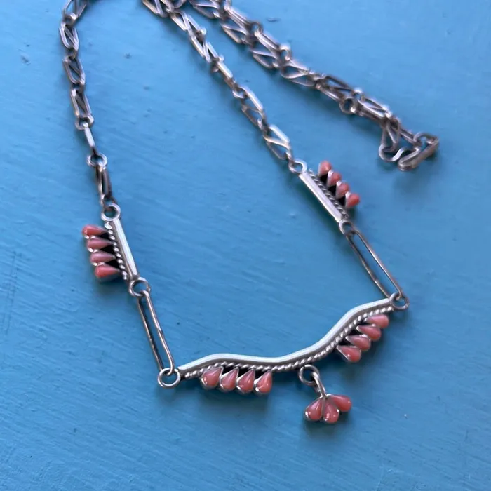 Necklaces Pink Coral Chandelier Necklace Sterling Silver Vintage Vintage Paris Jewelry Necklaces Pink Coral Chandelier Necklace Sterling Silver Vintage Vintage Paris Jewelry