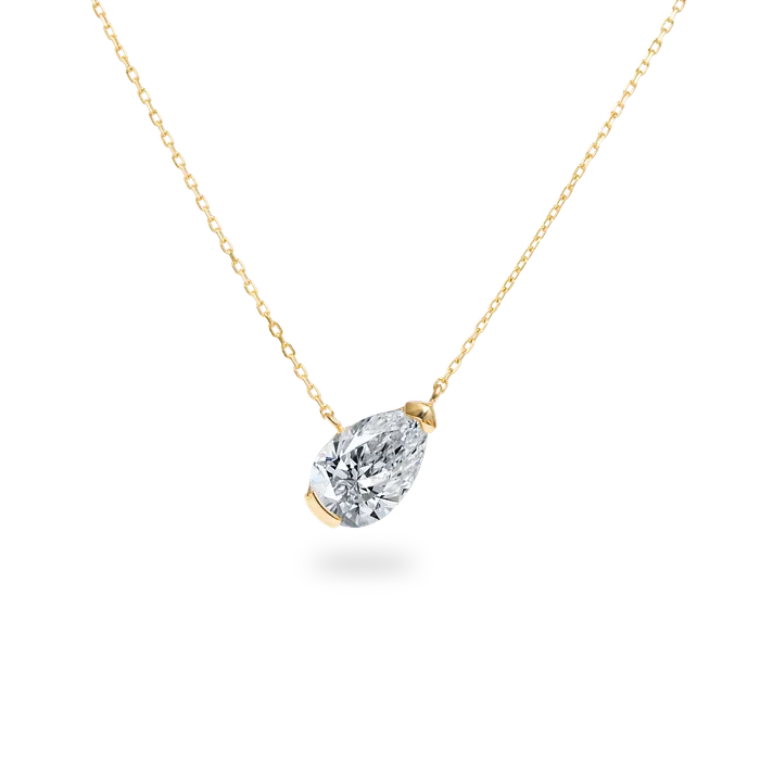 Necklaces PRMAL Facet 1ct Pear Necklace