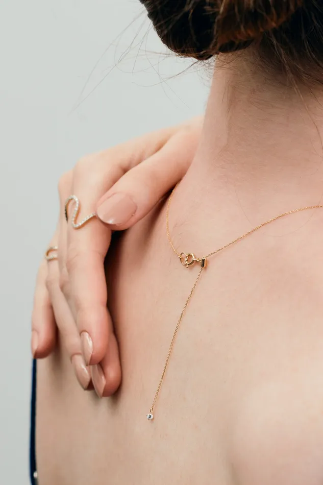 Necklaces PRMAL Facet 1ct Pear Necklace Necklaces PRMAL Facet 1ct Pear Necklace