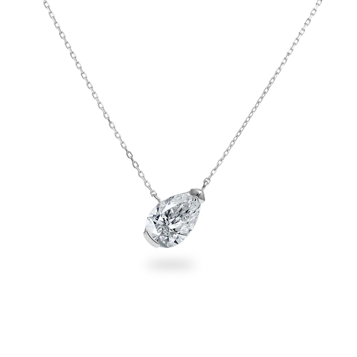 Necklaces PRMAL Facet 1ct Pear Necklace Necklaces PRMAL Facet 1ct Pear Necklace
