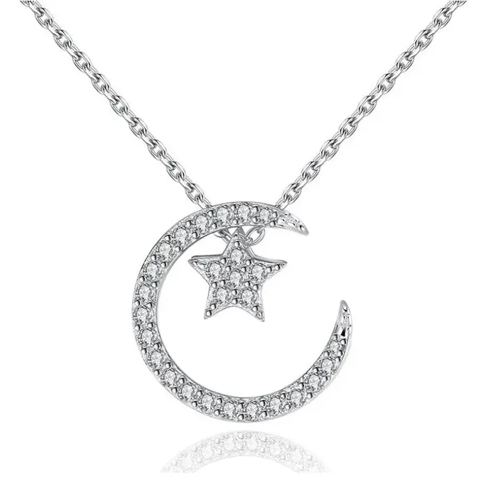 Necklaces zhuhai rinntin jewelry co ltd Moon Star Necklace