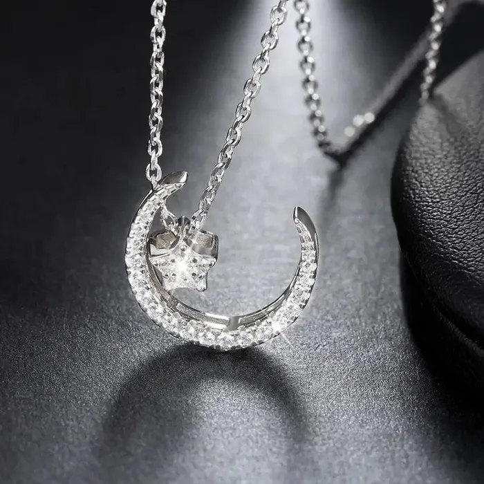 Necklaces zhuhai rinntin jewelry co ltd Moon Star Necklace Necklaces zhuhai rinntin jewelry co ltd Moon Star Necklace