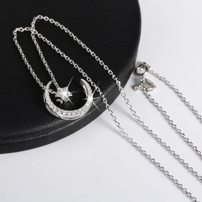 Necklaces zhuhai rinntin jewelry co ltd Moon Star Necklace Necklaces zhuhai rinntin jewelry co ltd Moon Star Necklace