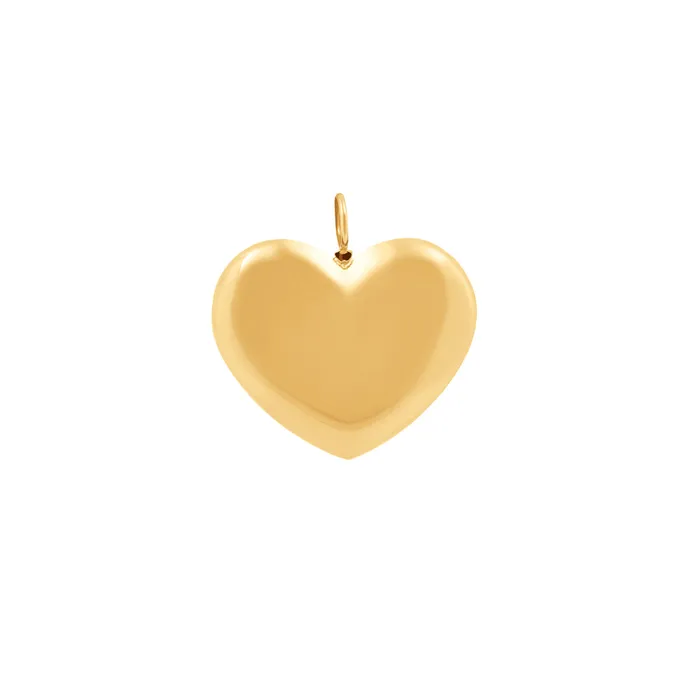 POP LARGE HEART PENDANT IN 18K YELLOW GOLD PLATED SILVER Jack Vartanian Necklaces POP LARGE HEART PENDANT IN 18K YELLOW GOLD PLATED SILVER Jack Vartanian Necklaces