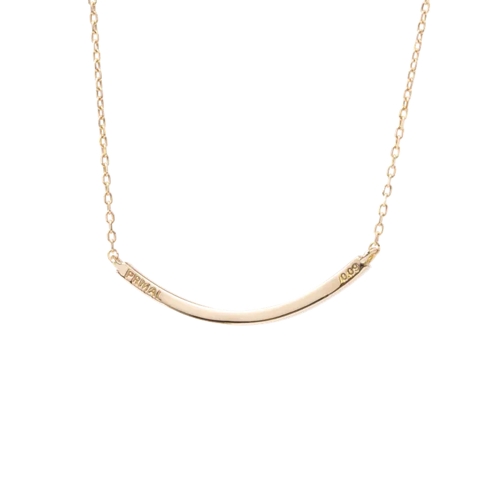 PRMAL Necklaces Pave Long Curve Necklace PRMAL Necklaces Pave Long Curve Necklace