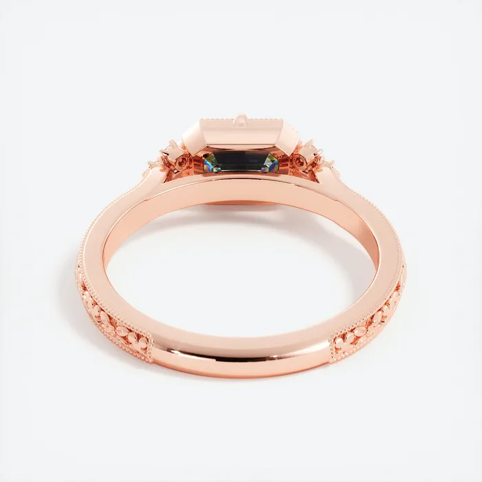 Rings AlbrechtJewellery Teal Sapphire and Diamond Engagement Ring 14K Rose Gold Radiant Shape Green Sapphire Ring Teal Blue Montana Sapphire Ring Rings AlbrechtJewellery Teal Sapphire and Diamond Engagement Ring 14K Rose Gold Radiant Shape Green Sapphire Ring Teal Blue Montana Sapphire Ring