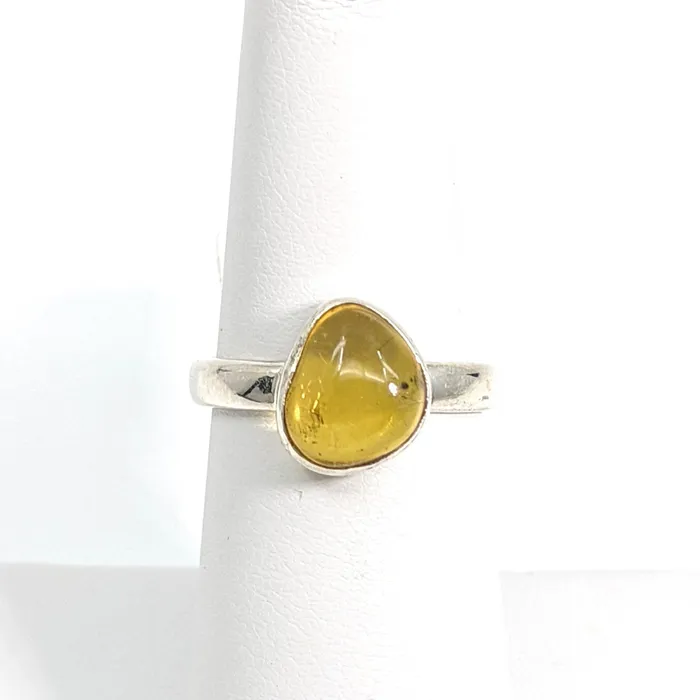 Rings Bliss Crystals Amber Polished Ring Sz 7 SK8512